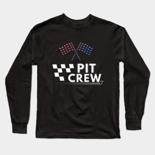 Pit Crew Race Car Parties Parents Pit Racing Drag Dress T-Shirt Long Sleeve T-Shirt